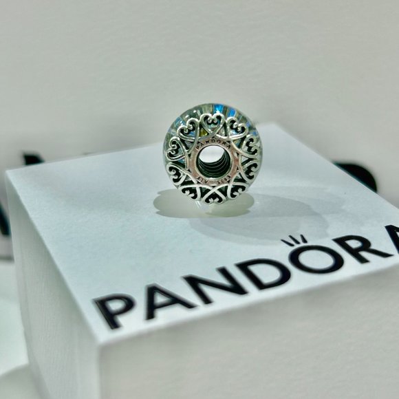 Pandora Iridescent Murano Glass Charm - Picture 2 of 4